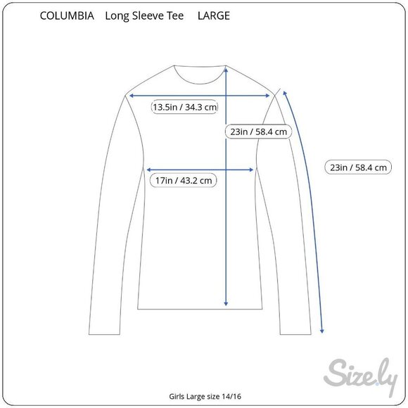 Columbia Girls Blue Green Geometric Long Sleeve Tee Large Omni Wick Technology - Picture 5 of 9